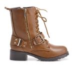 MOTOROWE Ocieplane Botki BIKER BOOTS